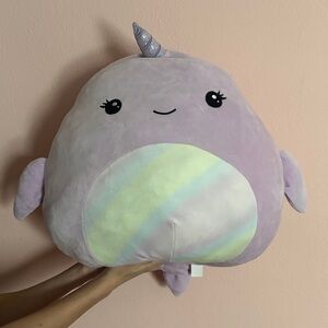 Squishmallows Purple Narwhal Stuffed Animal